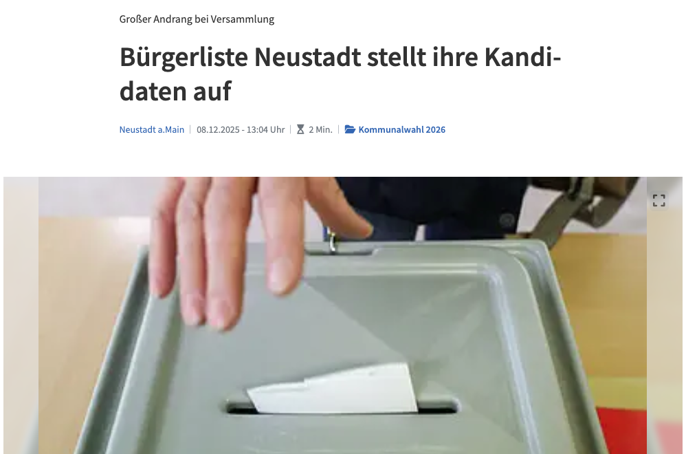 Screenshot Main-Echo vom 12.08.2025